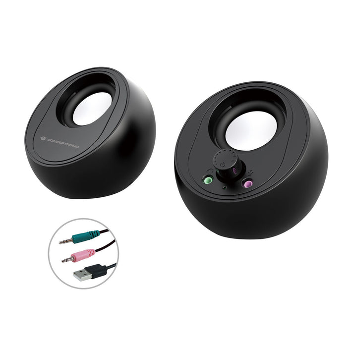 Difuzoare PC Conceptronic BJORN01B Negru