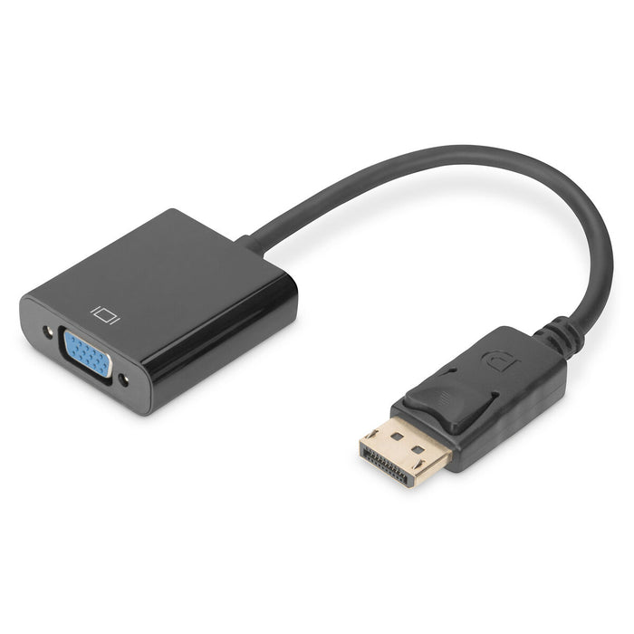 Adaptor DisplayPort la VGA Digitus by Assmann DB-340403-001-S Negru 15 cm