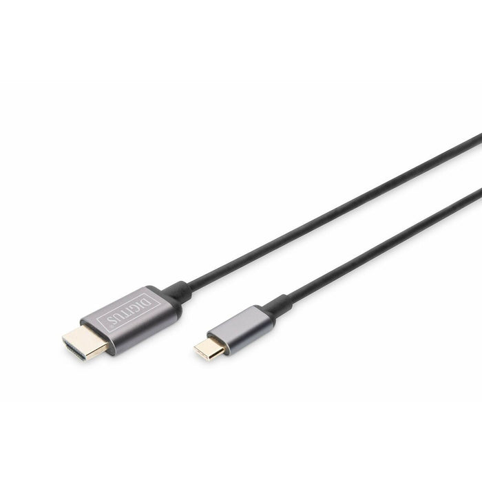 Cablu HDMI Digitus DIGITUS Cable adaptador de vídeo USB-C™ - HDMI®, UHD 4K / 30 Hz Gri 1,8 m
