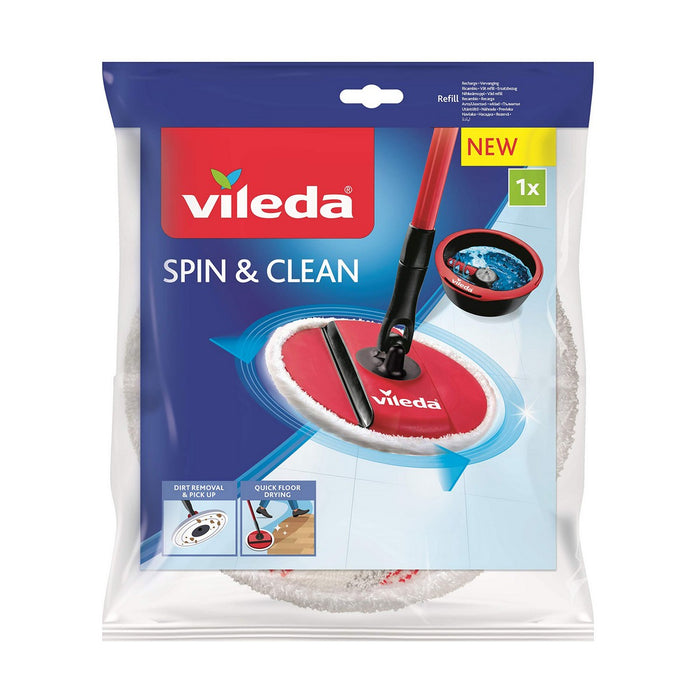 Rezervă de Mop pentru Spălat Podele Vileda Spin & Clean Podea