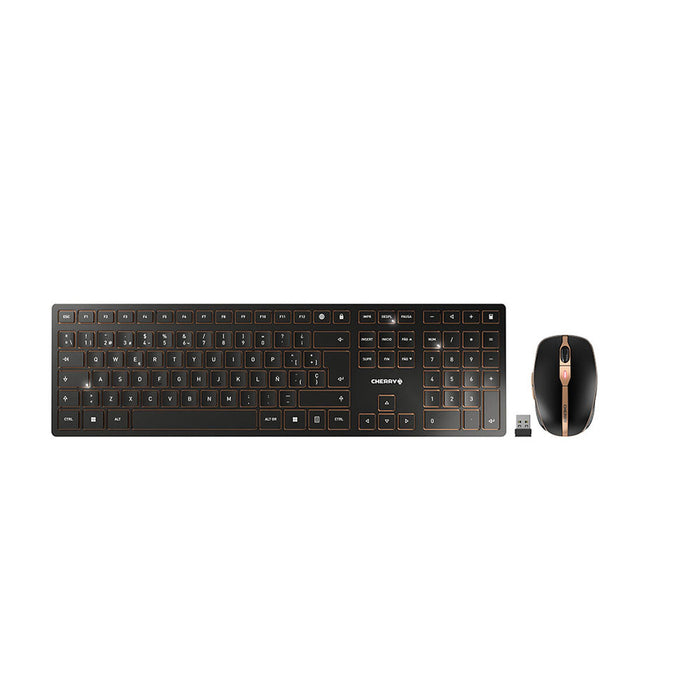 Tastatură și Mouse Cherry JD-9100ES-2 Negru Qwerty Spaniolă