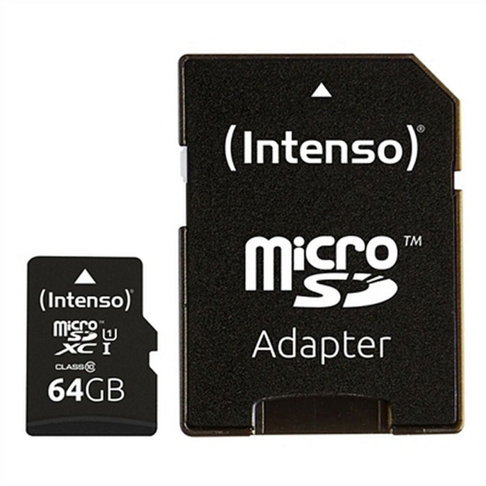 Card de Memorie Micro SD cu Adaptor INTENSO 34234 UHS-I XC Premium Negru