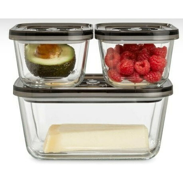 Cutie pentru Prânz CASO VacuBoxx Eco-Set Transparent 1,5 L 2,5 L
