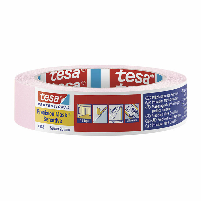 Bandă Adezivă TESA Precision mask sensitive Roz (50 m x 25 mm)