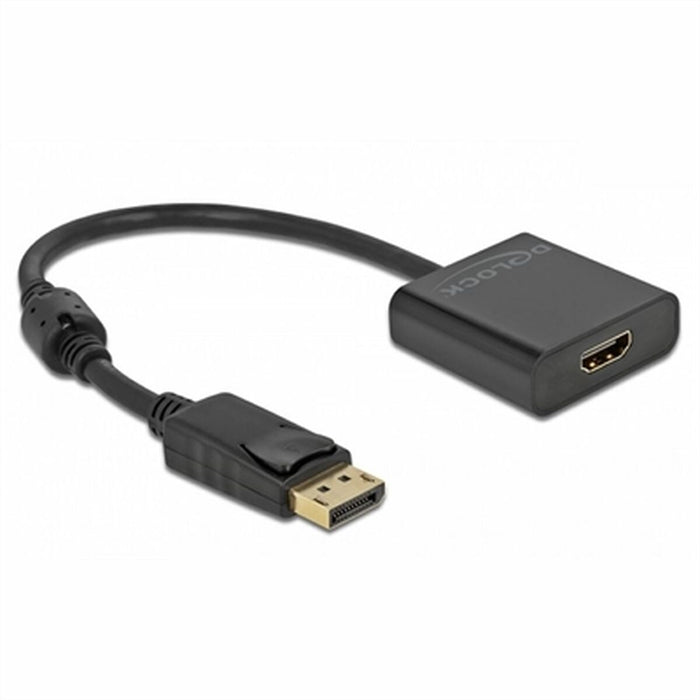 Adaptor DisplayPort la HDMI DELOCK 63585 Negru 20 cm