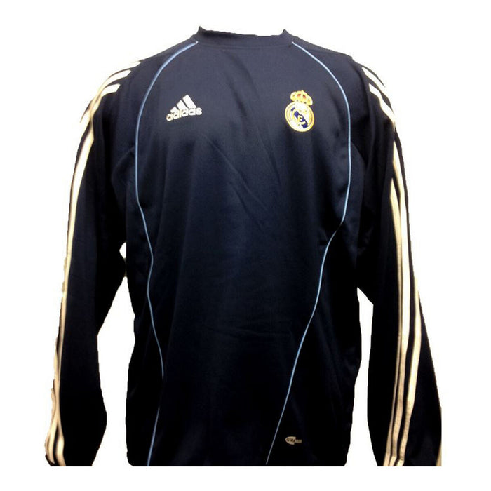 Hanorac fără Glugă Bărbați Adidas Real Madrid CF Albastru