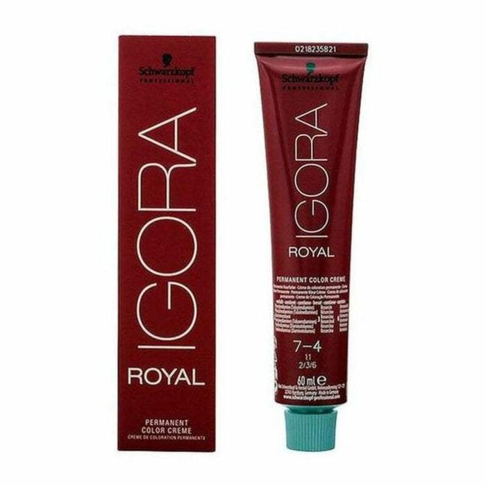 Vopsea Permanentă Igora Royal Schwarzkopf Igora Royal 7-4 Nº 7-4 Nº 9.0-rubio muy claro Nº 8.0-rubio claro 60 ml