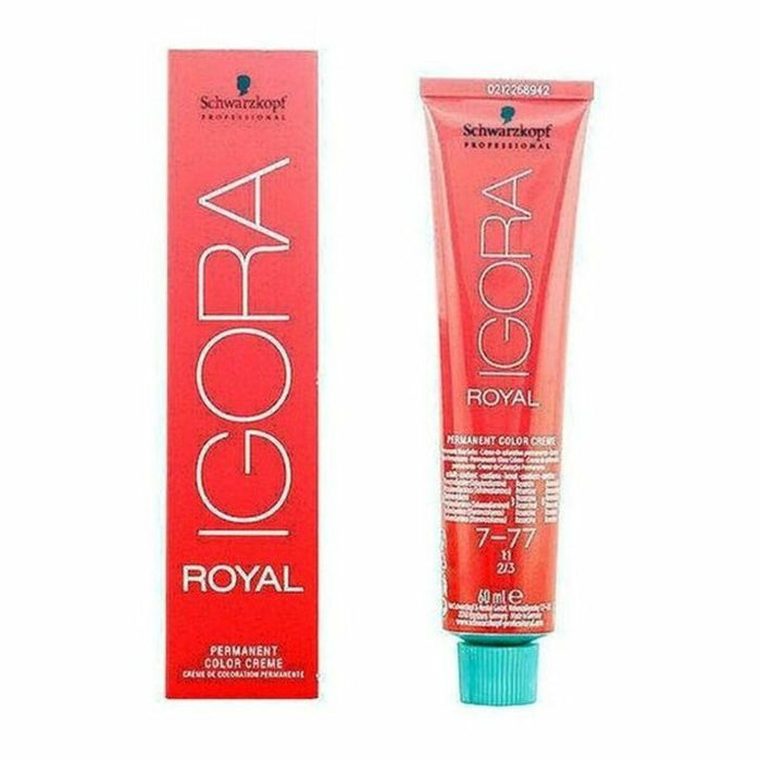 Vopsea Permanentă Igora Royal Schwarzkopf 609787 7-77 Nº 7-77 Nº 9.0-rubio muy claro Nº 8.0-rubio claro 60 ml