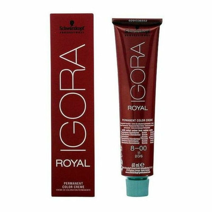 Vopsea Permanentă Igora Royal Schwarzkopf Igora Royal 8-00 Nº 8-00 Nº 9.0-rubio muy claro Nº 8.0-rubio claro 60 ml