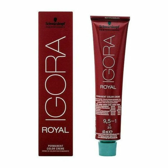 Vopsea Permanentă Igora Royal Schwarzkopf Igora Royal 9.5-1 Nº 9.0-rubio muy claro Nº 8.0-rubio claro 60 ml