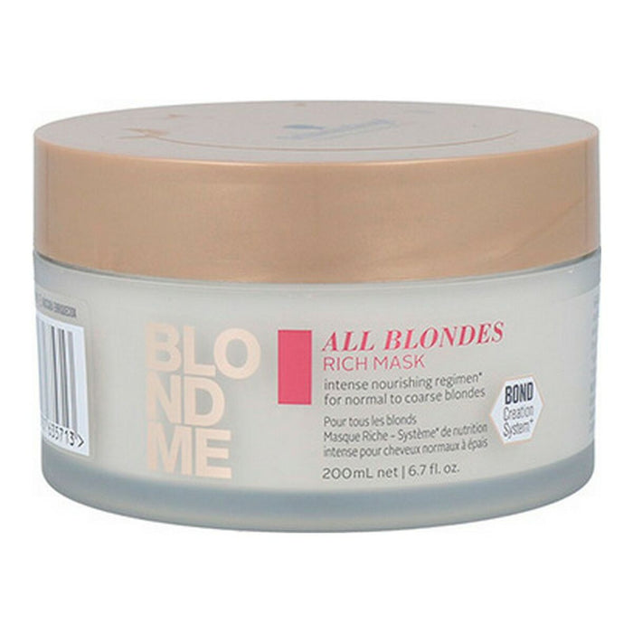 Mască Capilară Schwarzkopf Blondme Rich Keratină