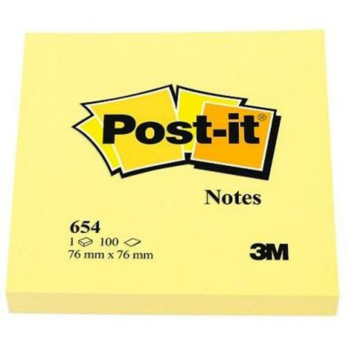 Notițe cu Adeziv Post-it CANARY YELLOW Galben 7,6 x 7,6 cm 24 Piese 76 x 76 mm