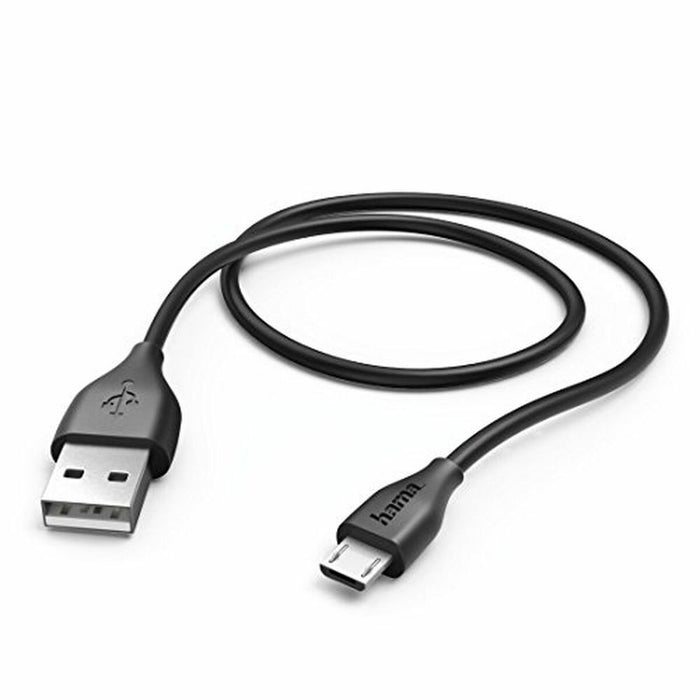 Cablu USB 2.0 A la Micro USB B Hama Technics 00173610 1,4M Negru