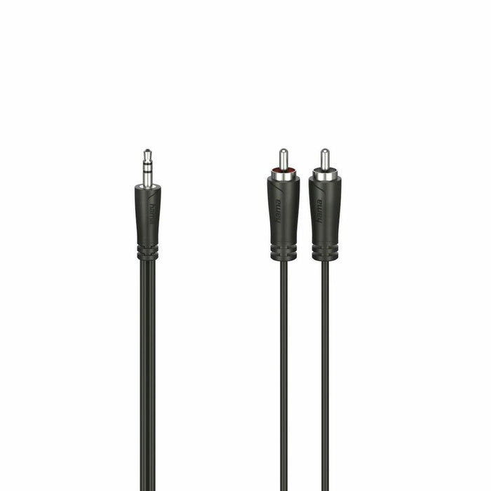 Cablu Audio Jack la 2 RCA Hama 00205110 Negru 1,5 m