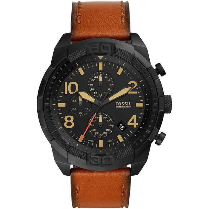 Ceas Bărbați Fossil BRONSON Negru (Ø 50 mm)