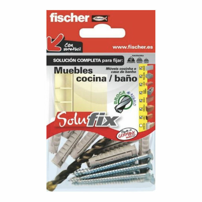 Kit de fixare Fischer Solufix 502692 Mobilier Bucătărie Băi 17 Piese