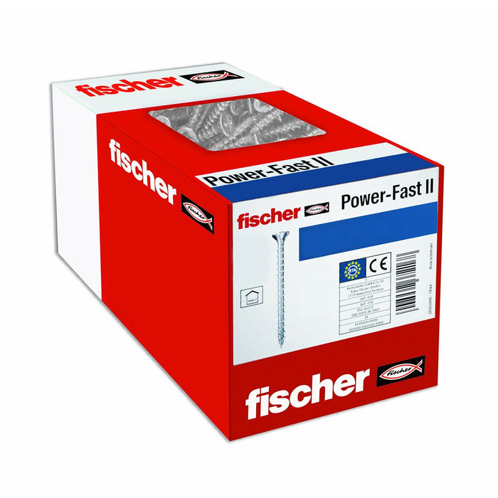 Set de șuruburi Fischer 200 Unități 4 x 40 mm Placat cu zinc