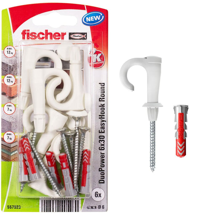 Priză deschisă Fischer 6 Piese 6 x 30 mm