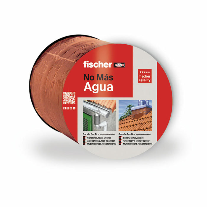Bandă Adezivă Fischer 10 m x 10 cm Maro Culoare teracotă