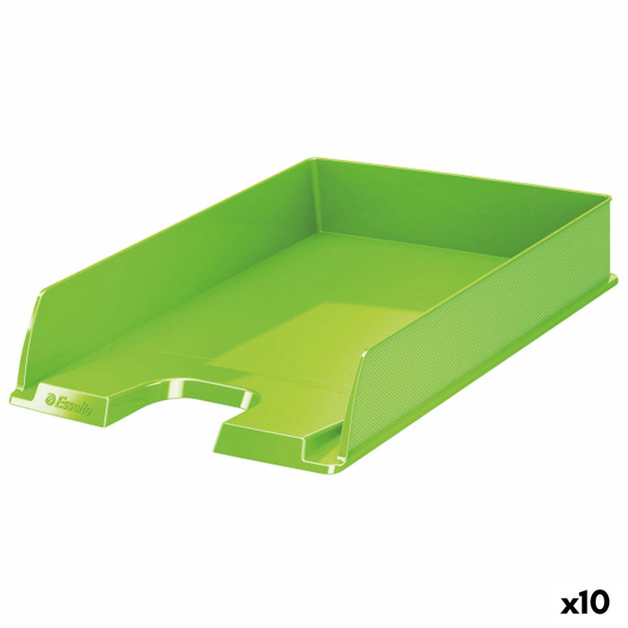 Tavă de clasificare Esselte Europost Plastic Verde 10 Unități