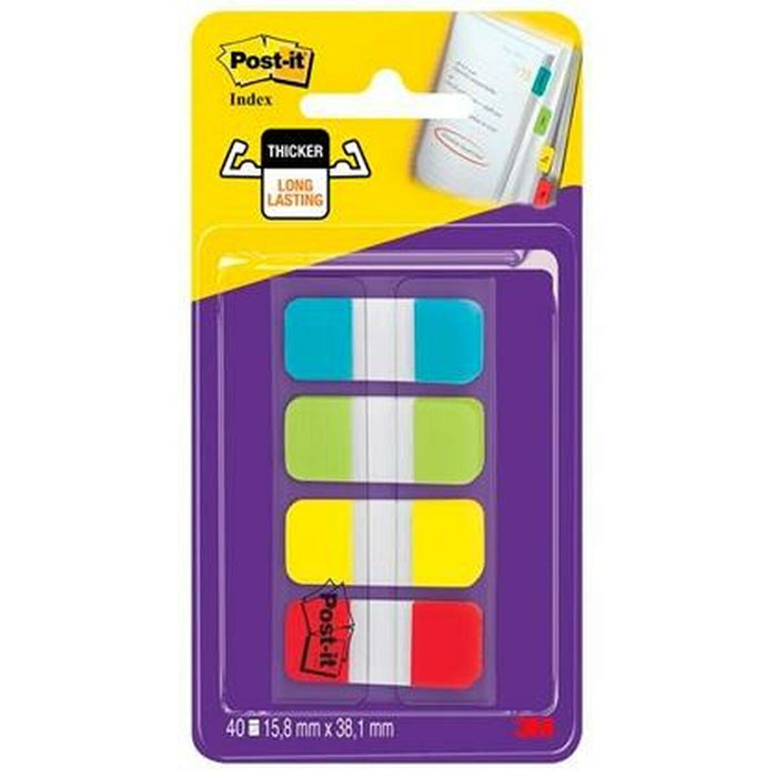 Set de Note Adezive Post-it Index Multicolor 40 Frunze 15,8 x 38 mm (6 Unități)