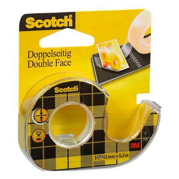 Bandă cu două fețe Scotch 12 mm x 6 m (6 Unități)
