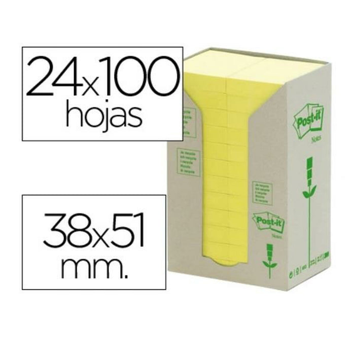 Notițe cu Adeziv Post-it FT510110388 Galben 38 x 51 mm