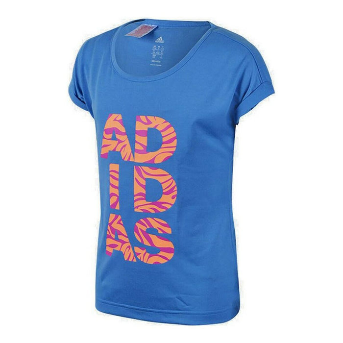 Tricou cu Mânecă Scurtă pentru Copii Adidas Young Ling Albastru