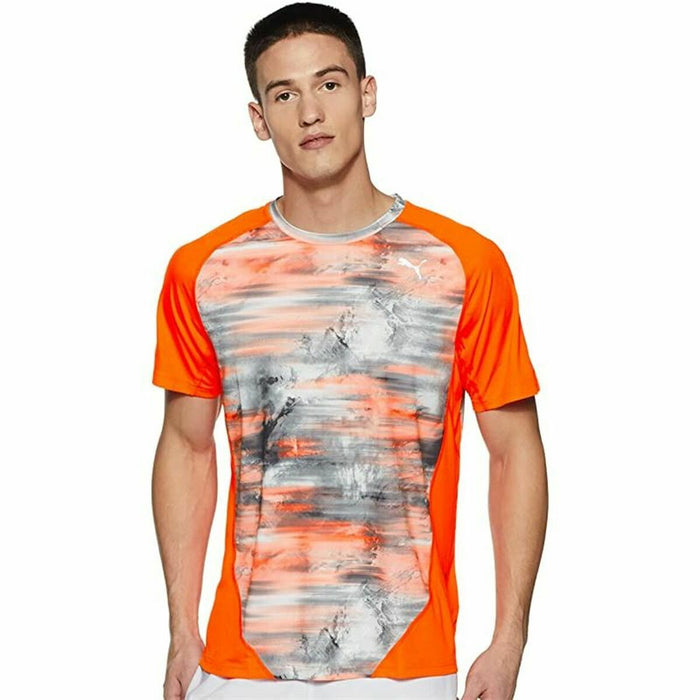 Tricou cu Mânecă Scurtă Bărbați Graphic Tee Shocking Puma Graphic Tee Shocking Portocaliu