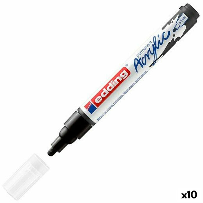 Marker permanent Edding 5100 Negru 2-3 mm (10 Unități)