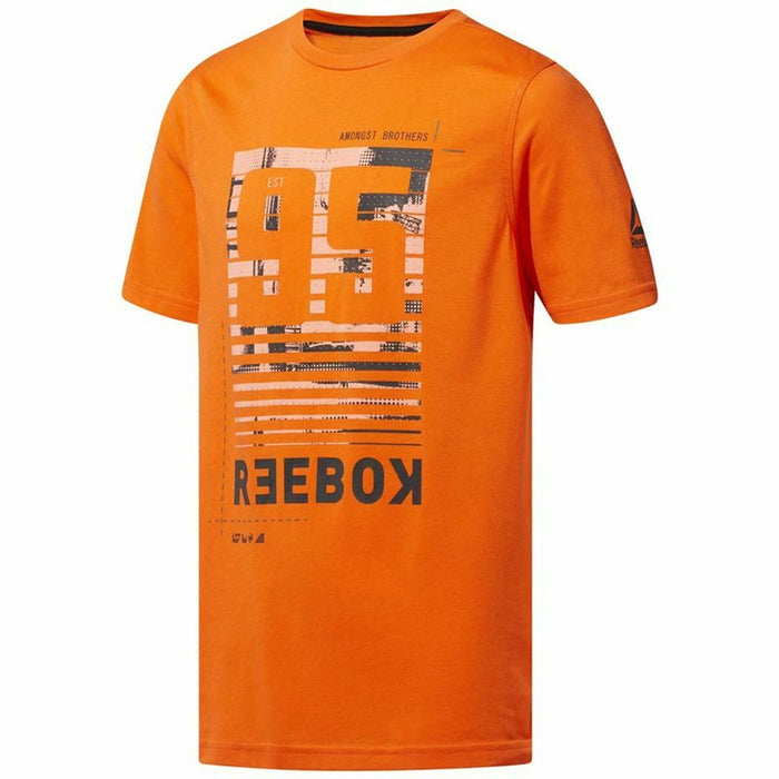 Tricou cu Mânecă Scurtă Bărbați Reebok Sportswear Rebelz Portocaliu