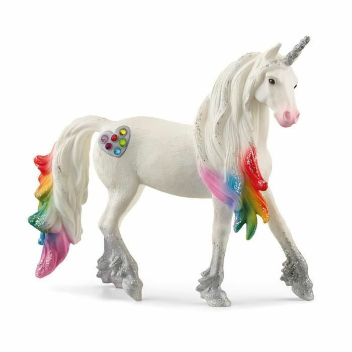 Figura îmbinată Schleich Rainbow unicorn