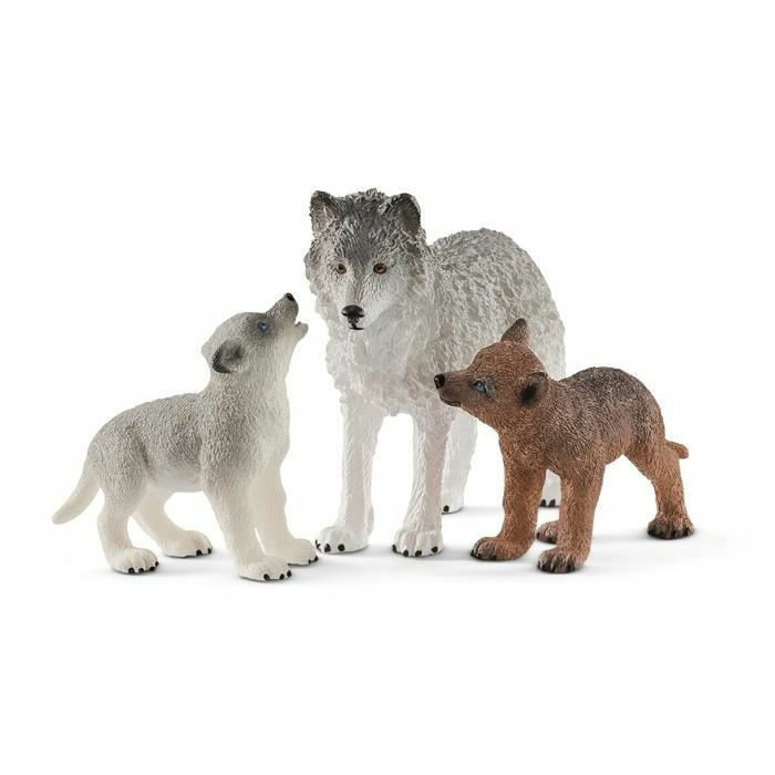 Set de Animale Sălbatice Schleich Plastic Lup