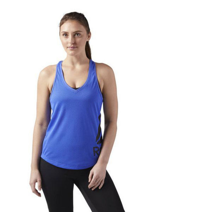 Tricou cu Bretele Damă Reebok Wor Mesh Tank Graphic