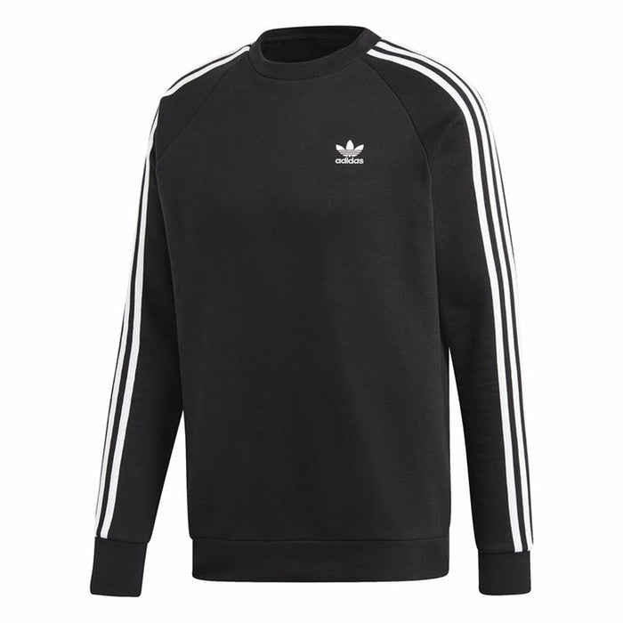 Hanorac fără Glugă Bărbați Adidas 3 stripes Negru