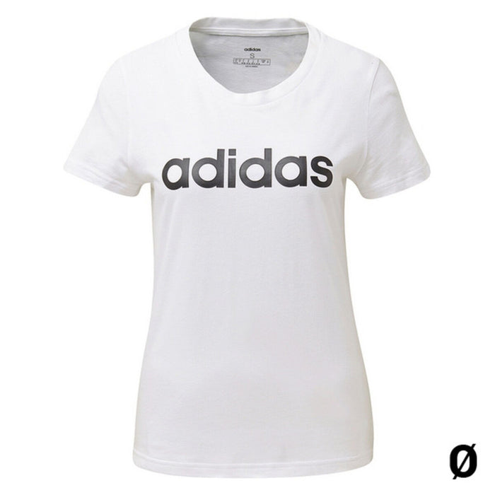 Tricou cu Mânecă Scurtă Femei Adidas W E LIIN SLIM T DU0629 Alb