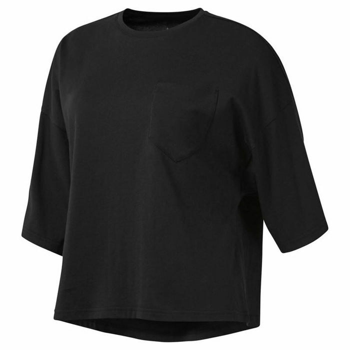 Tricou cu Mânecă Lungă Femei Reebok Negru