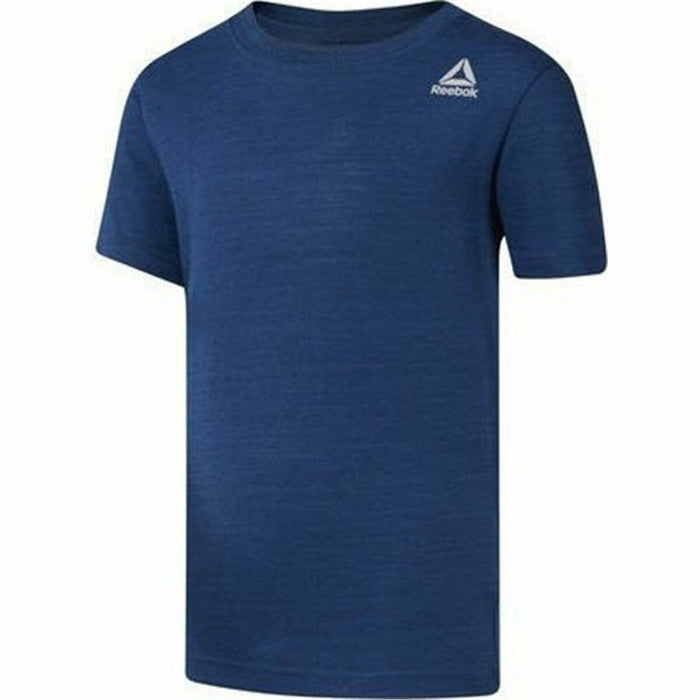 Tricou cu Mânecă Scurtă pentru Copii Reebok Essentials Marble Melange Albastru