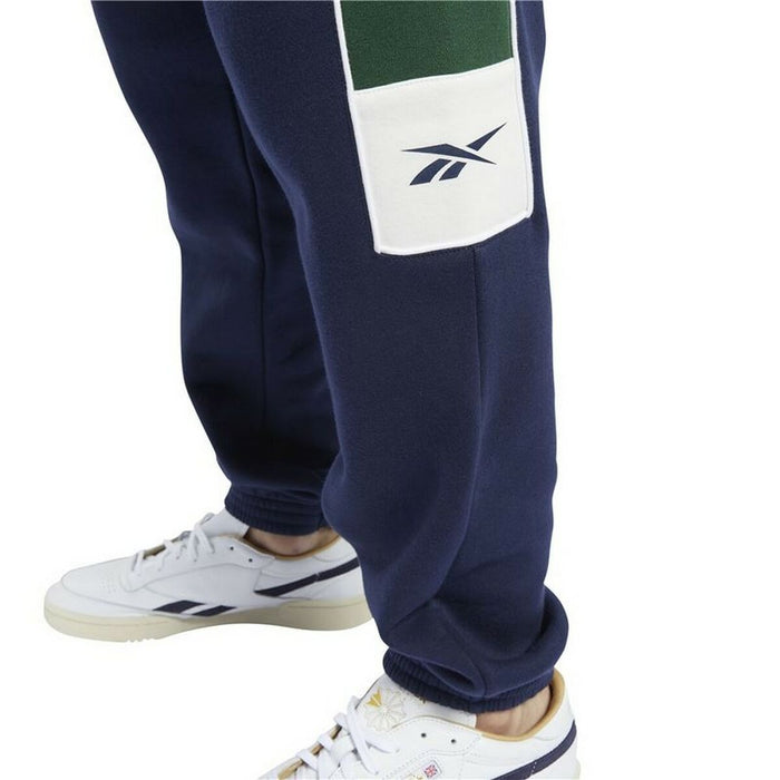 Pantaloni lungi de sport Reebok Classics Linear Bărbați Bleumarin
