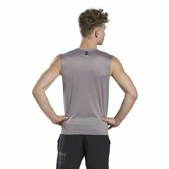 Tricou de Bărbați fără Mâneci Reebok Les Mills® Activchill Gri închis