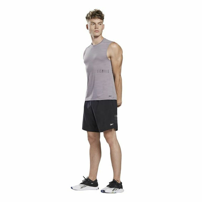 Tricou de Bărbați fără Mâneci Reebok Les Mills® Activchill Gri închis