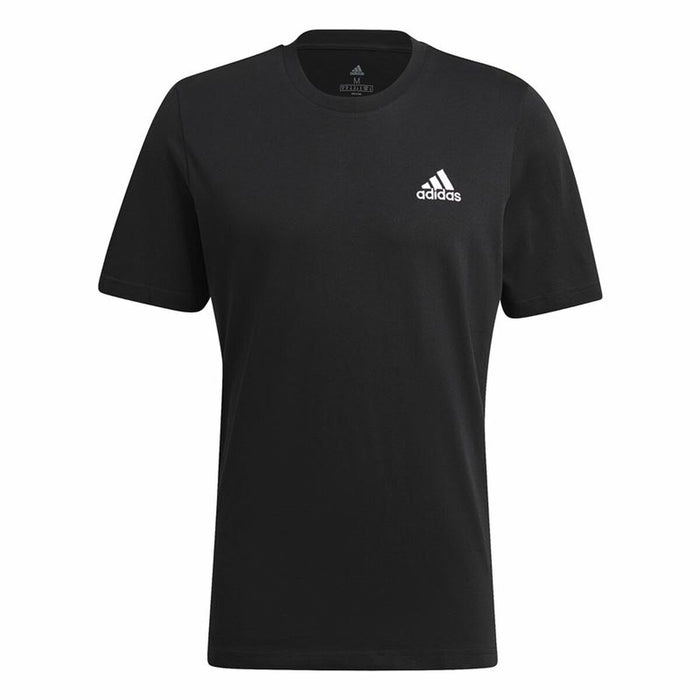 Tricou cu Mânecă Scurtă Bărbați Adidas Embroidered Small Logo Negru