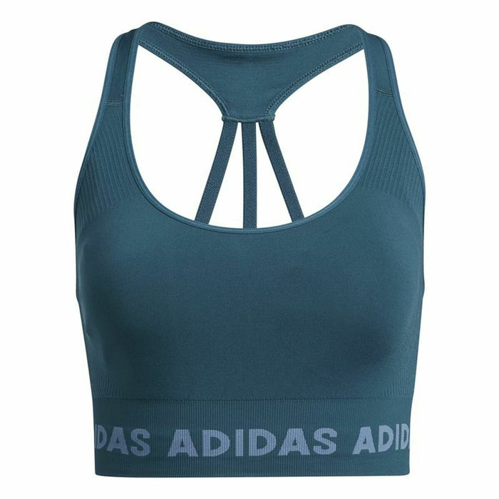 Sutien Sport Adidas Aeroknit Albastru