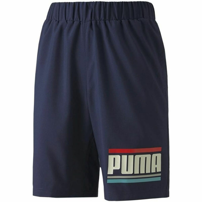 Pantaloni Scurți Sport pentru Copii Puma Celebration Boys Woven Albastru închis