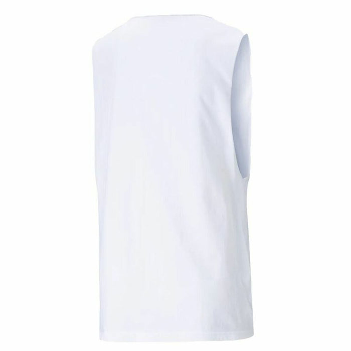 Tricou cu Bretele Damă Puma Essentials Cut Off Logo Tank W Alb