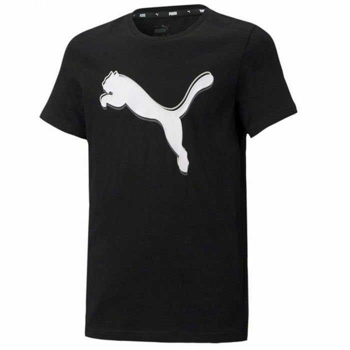 Tricou cu Mânecă Scurtă pentru Copii Puma Graphic Negru