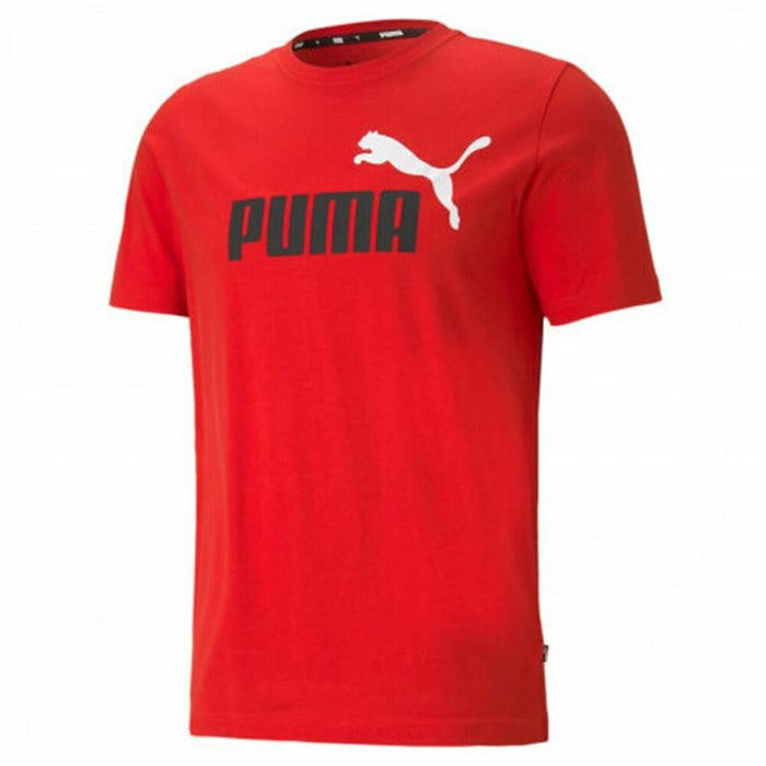 Tricou cu Mânecă Scurtă Bărbați Puma Essentials+ Roșu