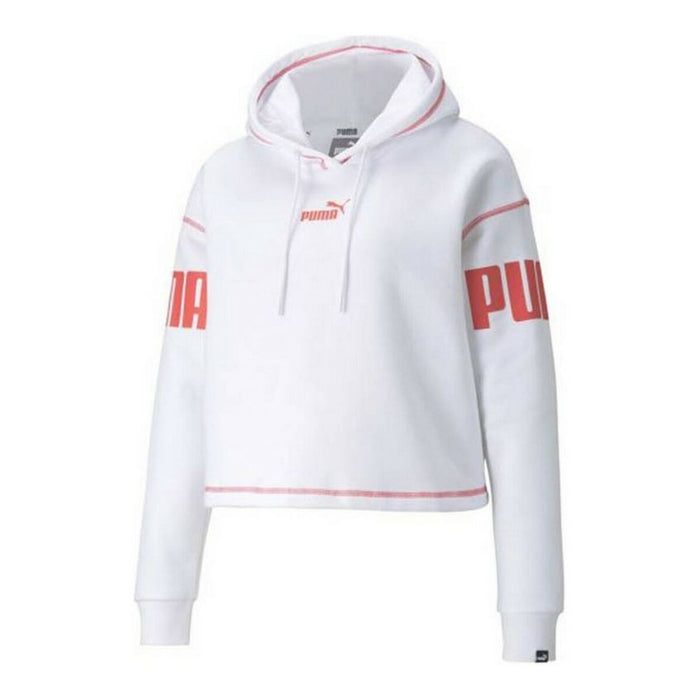 Hanorac cu Glugă Femei Puma Power Hoodie Fl Alb