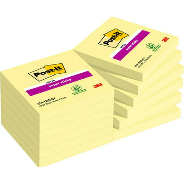 Notițe cu Adeziv Post-it 70005197887 Galben (12 Unități)