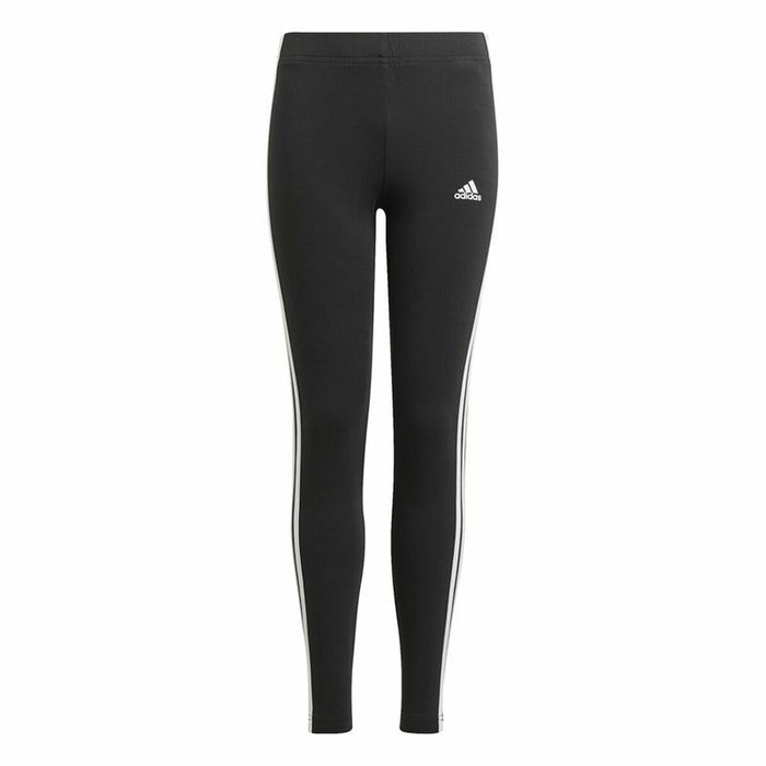 Colanți Sport pentru Copii Adidas Essentials 3 Stripes Negru